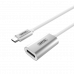 鋁金屬USB3.1 Type-C轉DisplayPort轉換器. 											